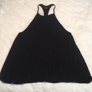 Beyond Yoga black bib tank.